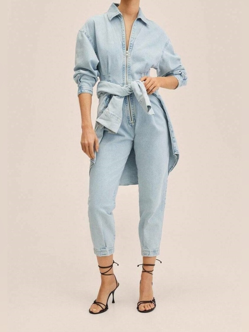 Mango denim jumpsuit